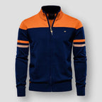 Germain | Tofarvet cardigan med lynlås