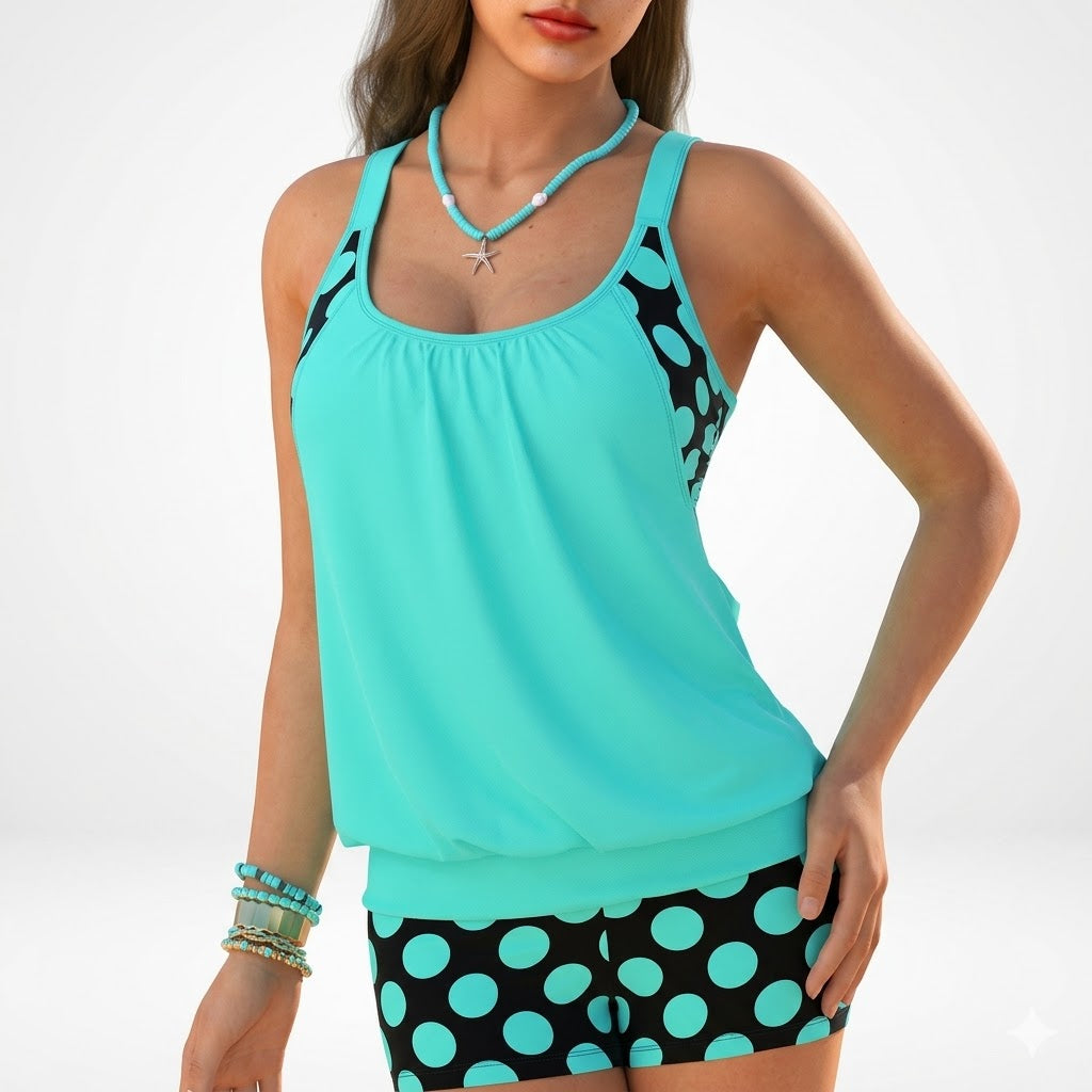 Laly | Tankini med prikker