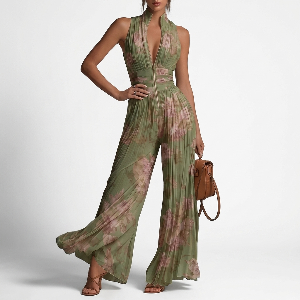 Fiona | Blomstret jumpsuit