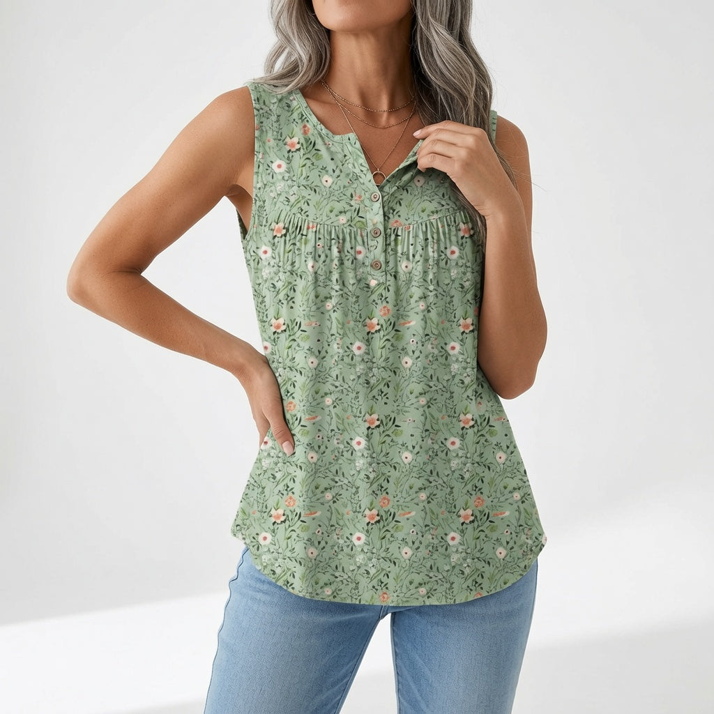 Violette | Flydende blomstret top