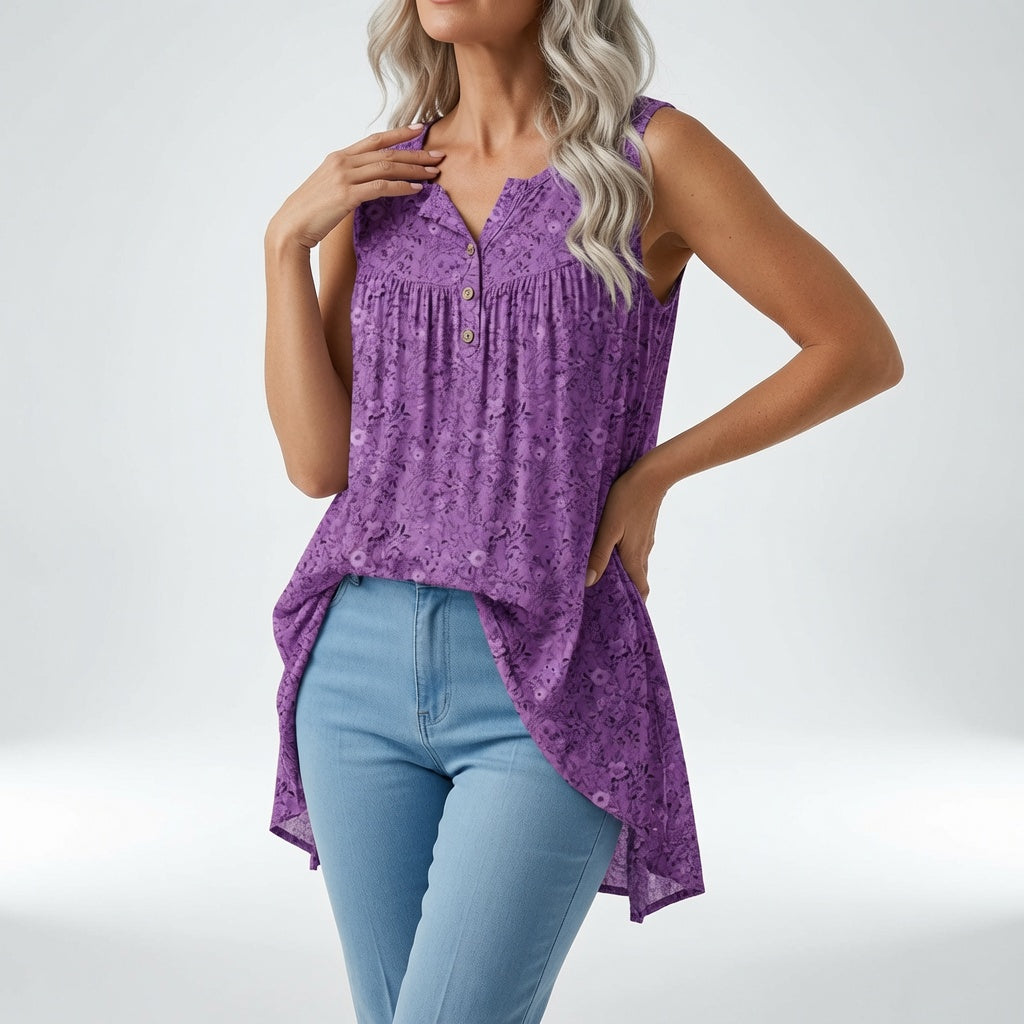 Violette | Flydende blomstret top