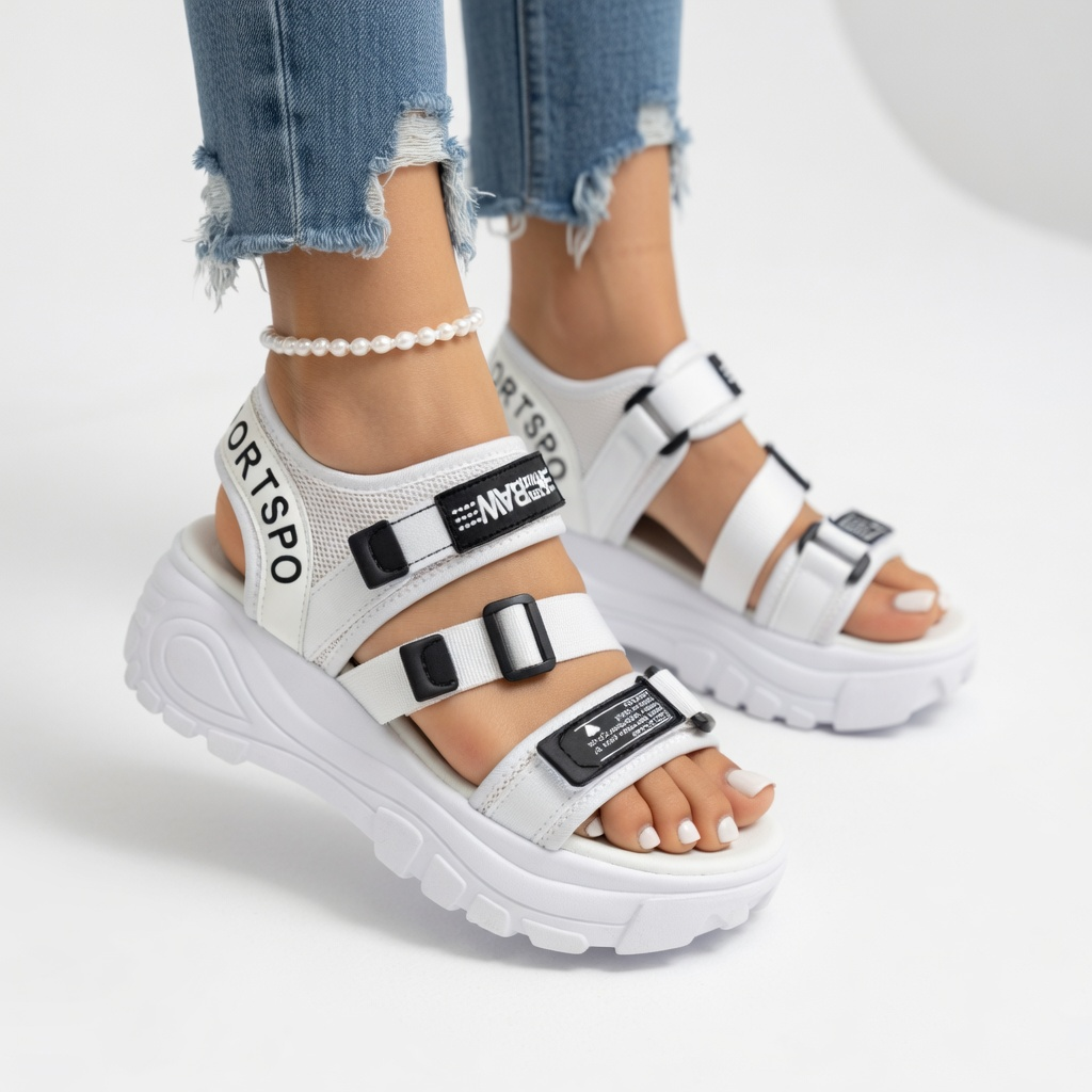 Ida | Sporty-chikke platformsandaler