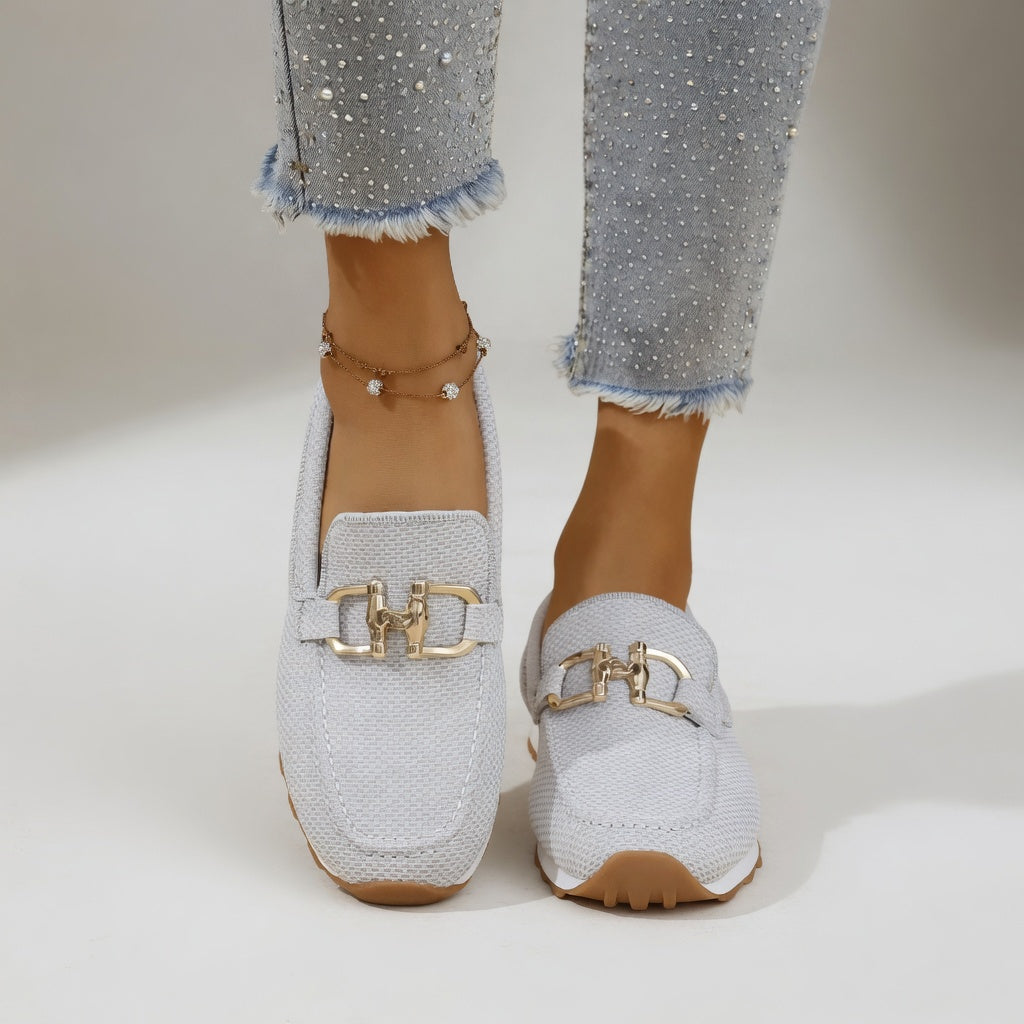 Élisabeth | Mokkasiner med metalspænde