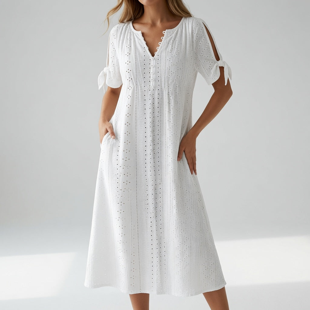Corisande | Broderet bohemekjole