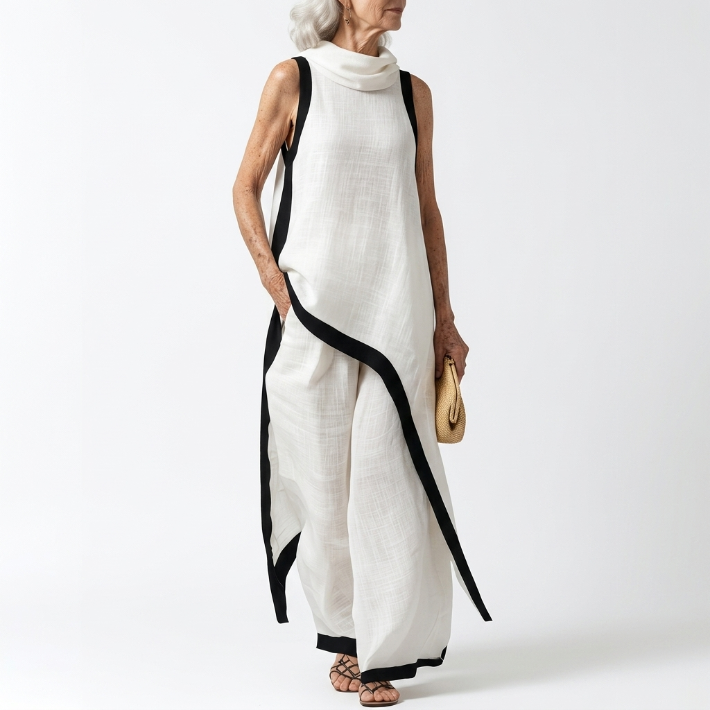Liliana | Lang kjole med print