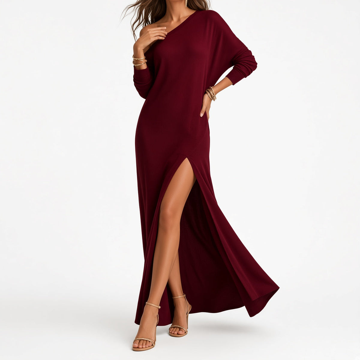 Éponine | Lang kjole med let fald