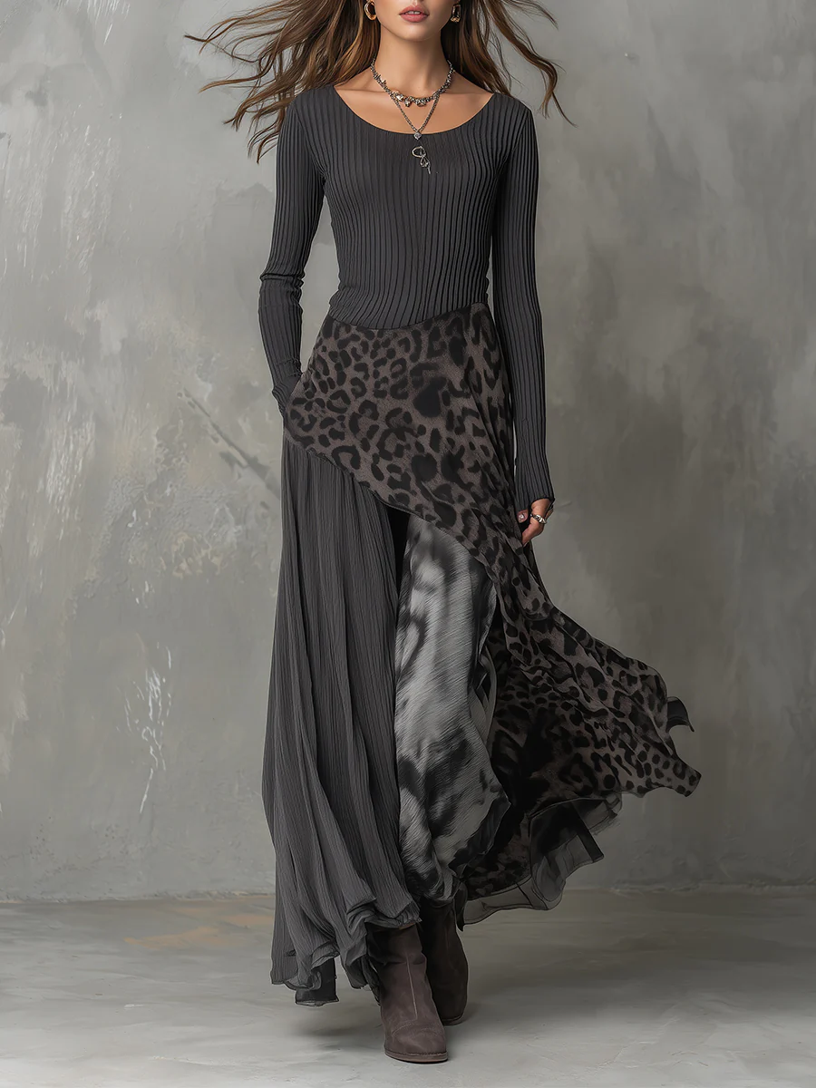 Héléa | Bohemekjole med print