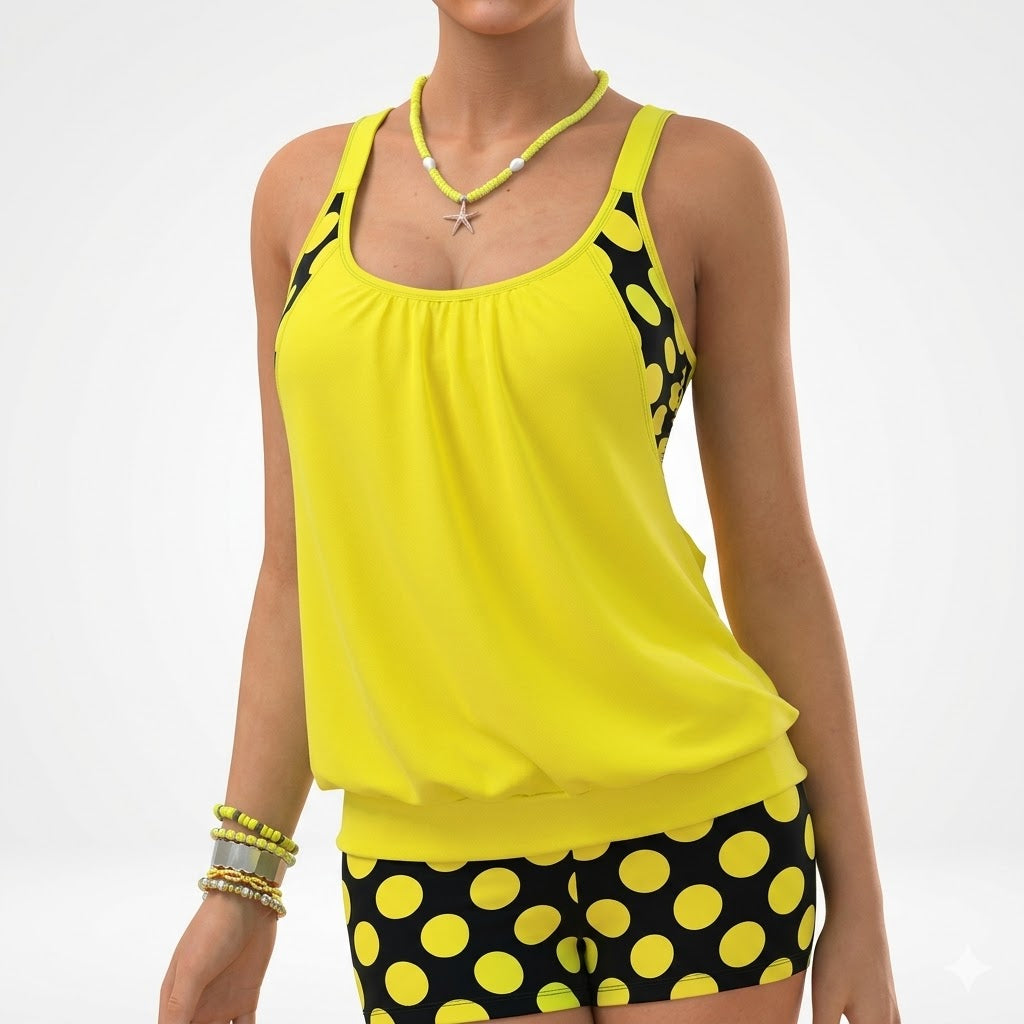 Laly | Tankini med prikker
