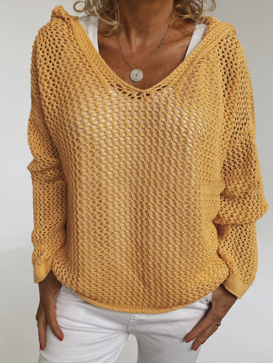 Valérie | Sweater med hulmønster