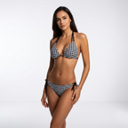 Bahia | Højtaljet trekantsbikini med print
