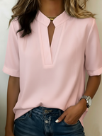 Adèle | Elegant bluse med struktureret krave