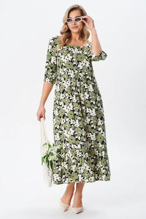 Amédée | Blomstret midikjole