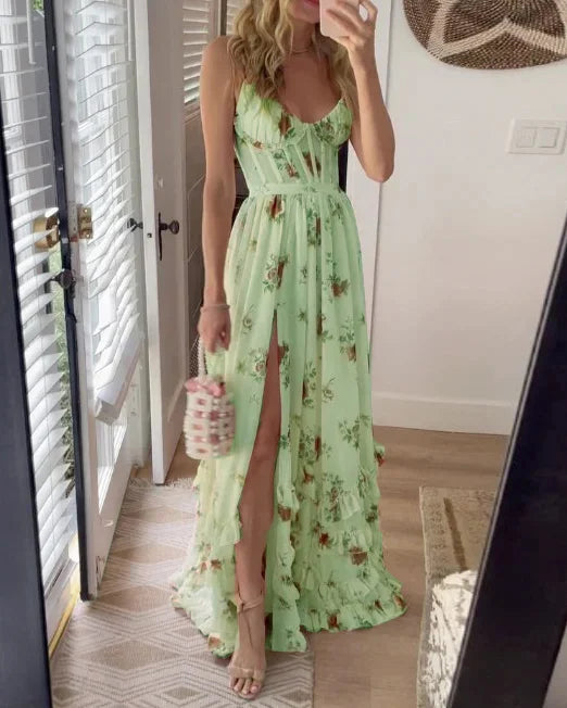 Scarlett | Romantisk blomsterkjole