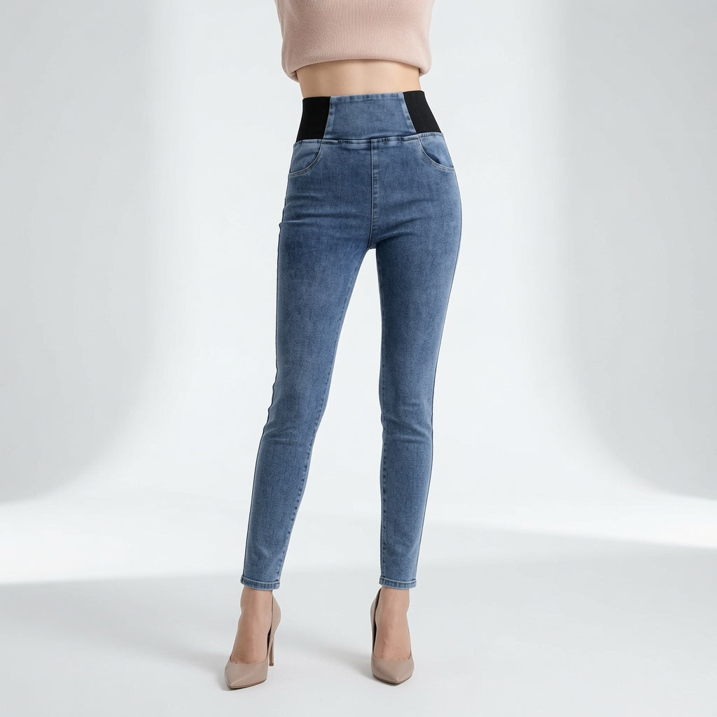 Virginie | Højtaljede, tætsiddende jeans