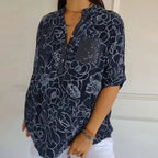 Coralie | Bluse med elegant print