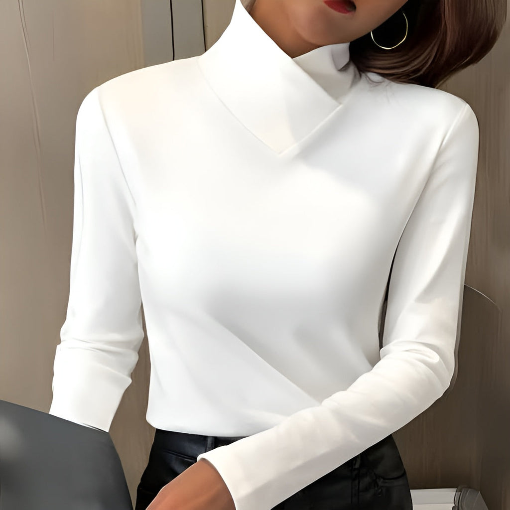 Albane | Figursyet rullekravesweater