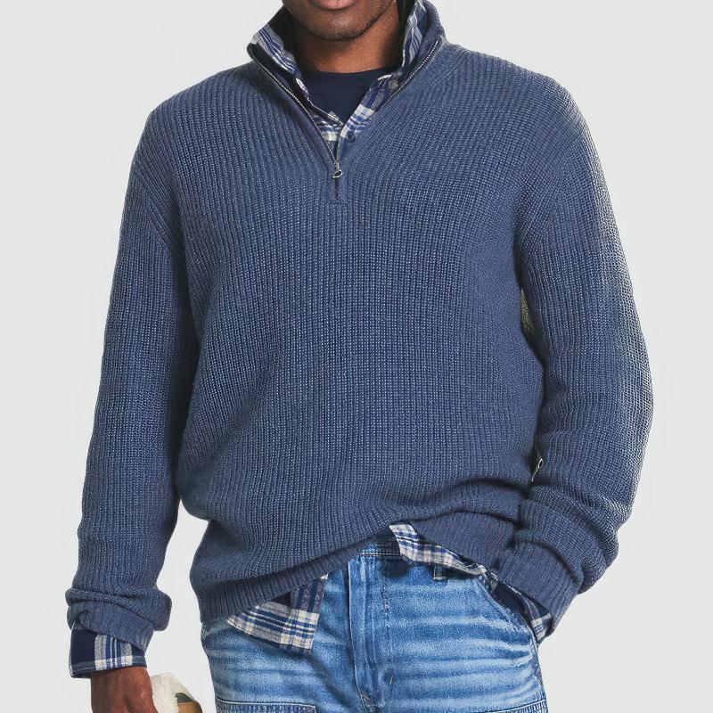 Olivier | Pullover med lynlåskrave