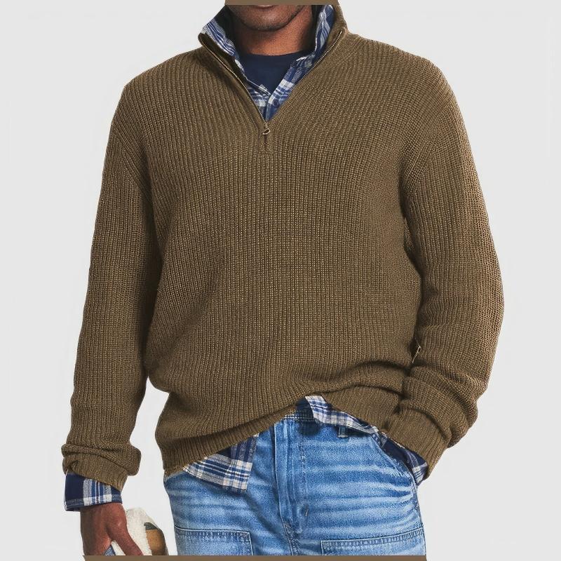 Olivier | Pullover med lynlåskrave
