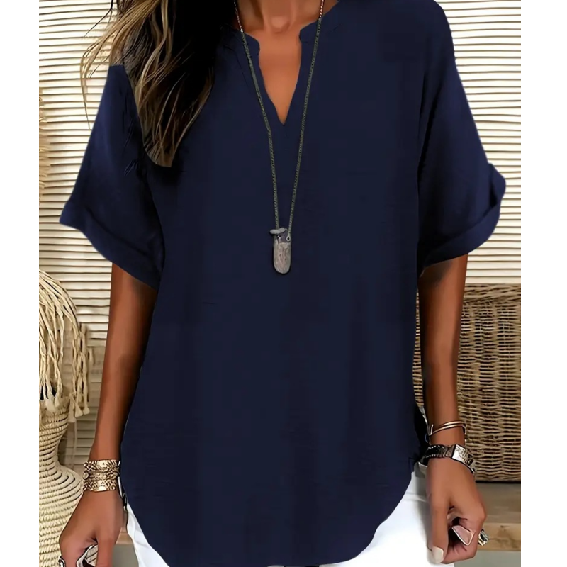 Émeline | Bluse med åben hals