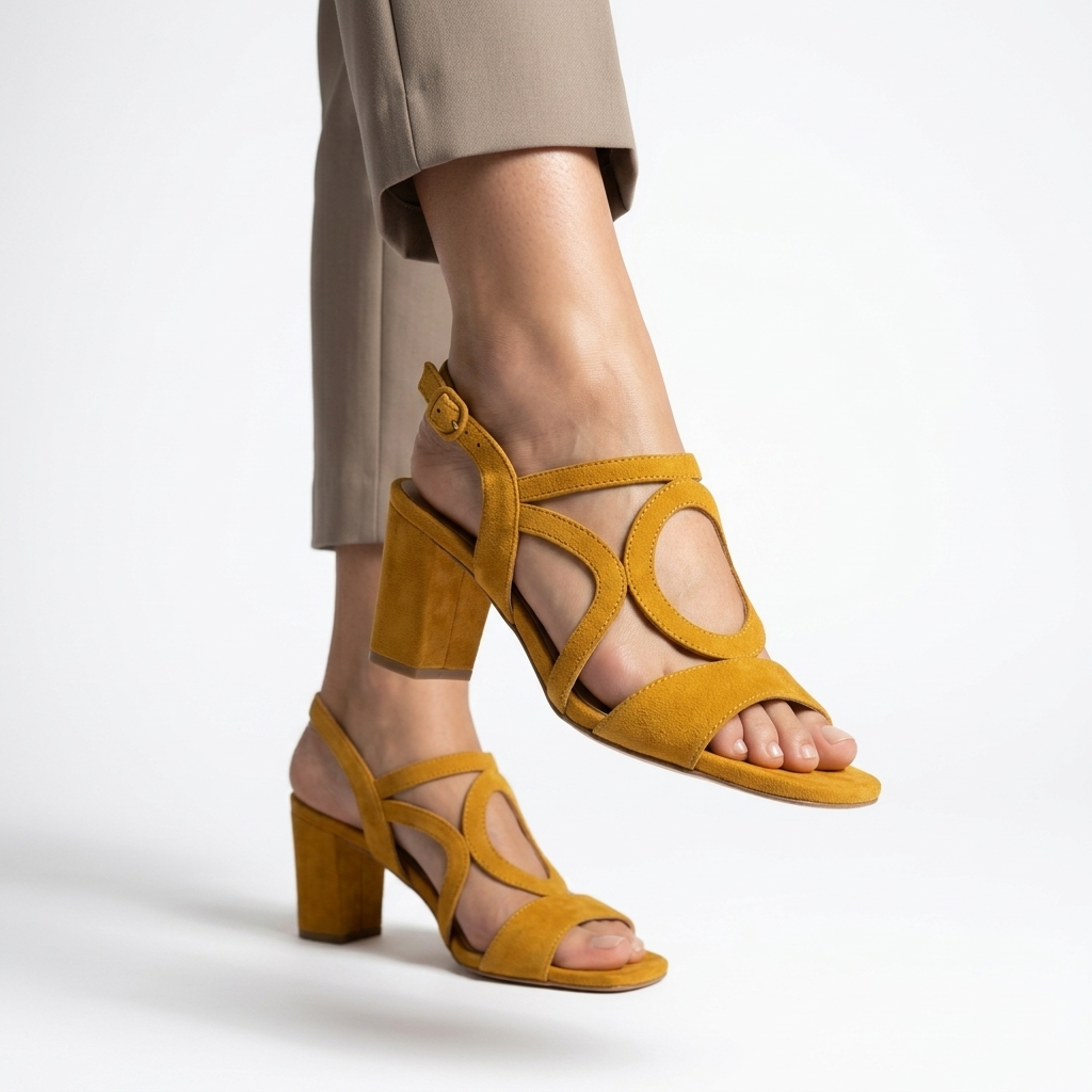 Hélia | Slingback-sandaler med blokhæl
