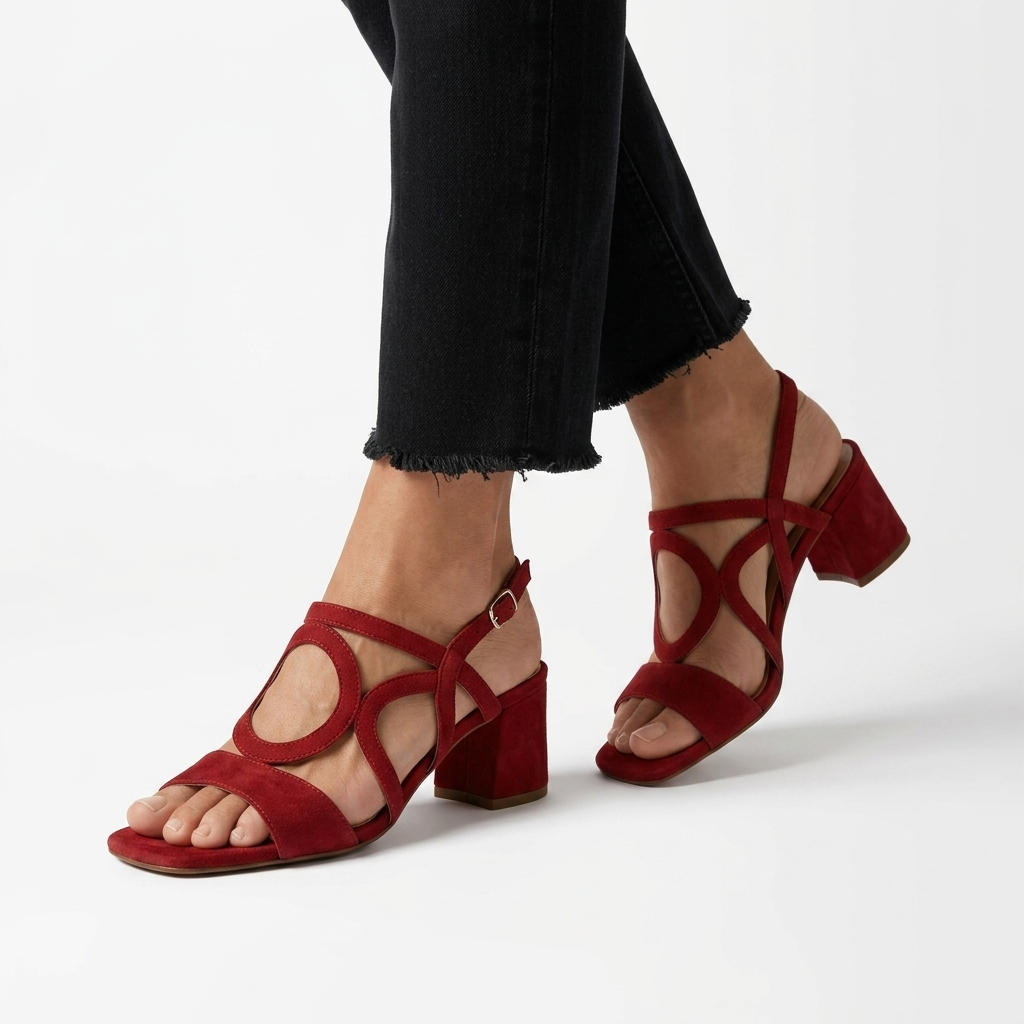 Hélia | Slingback-sandaler med blokhæl