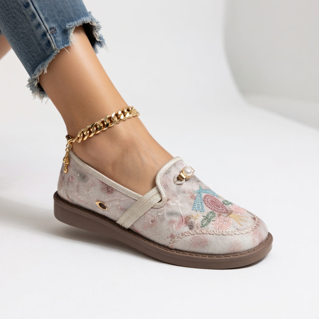Mylène | Sneakers med broderier