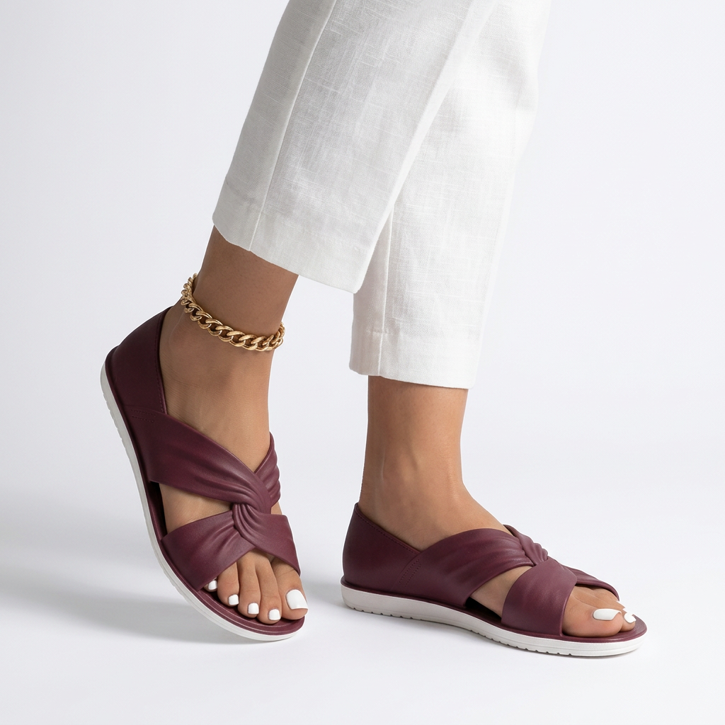 Babette | Flade mules med krydsede remme