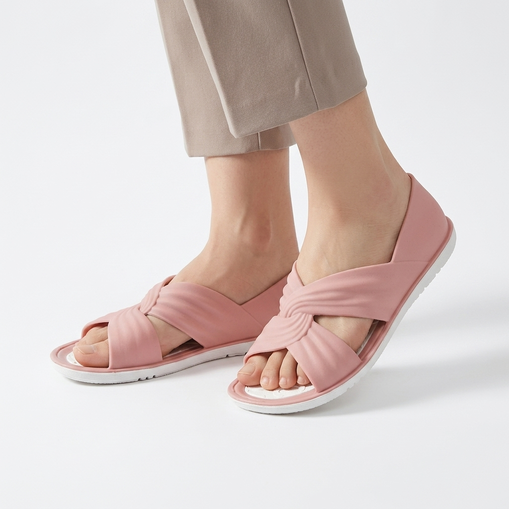 Babette | Flade mules med krydsede remme