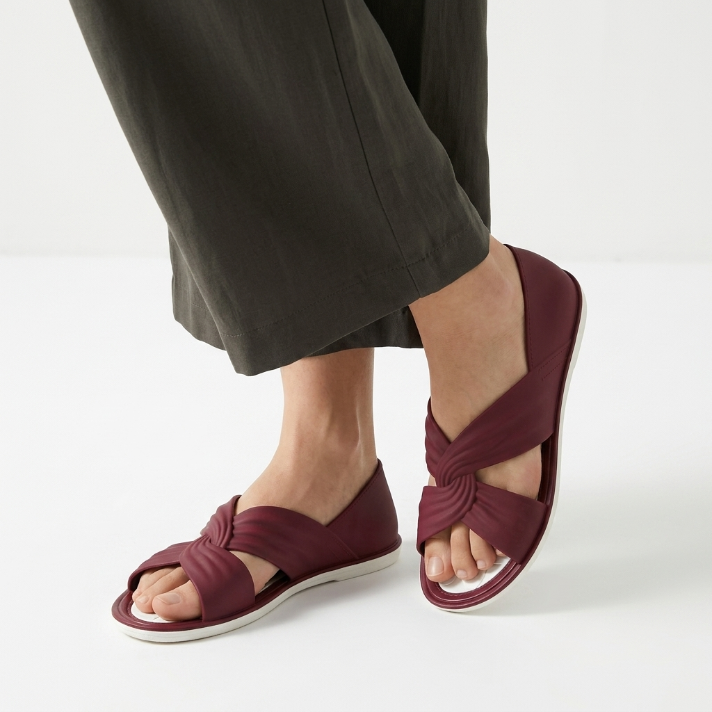 Babette | Flade mules med krydsede remme