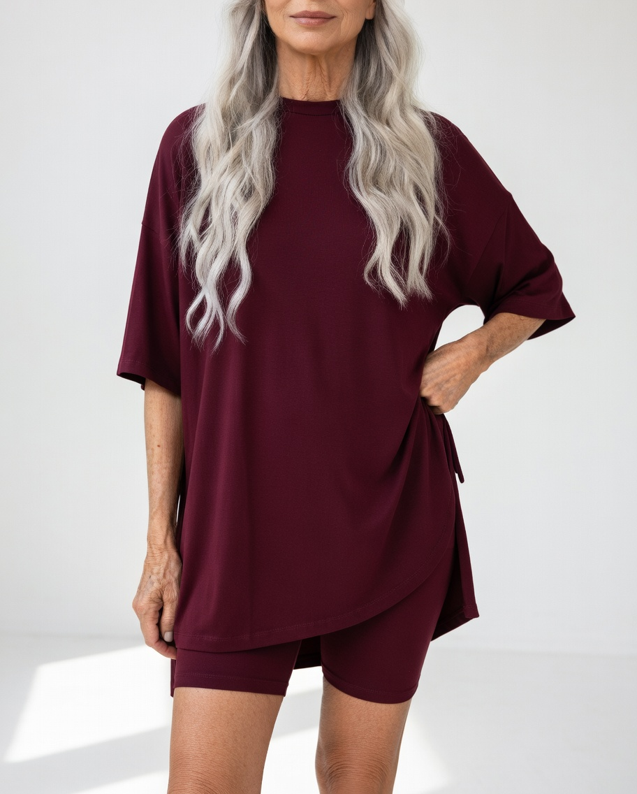 Joanna | Oversize T-shirt og shorts