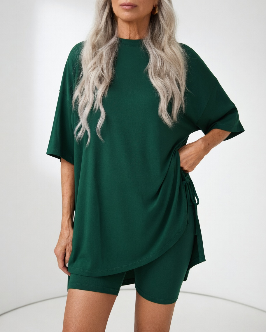 Joanna | Oversize T-shirt og shorts