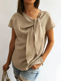 Elsa | Elegant bluse med sløjfe