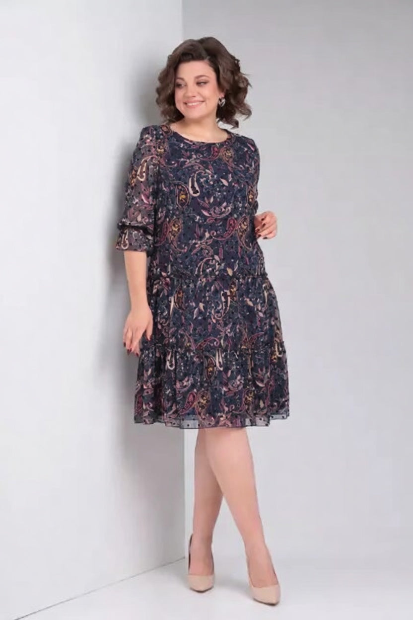 Mirella | Blomstret bohemekjole