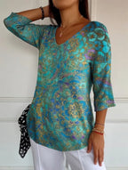 Bérénice | Bluse med elegant print