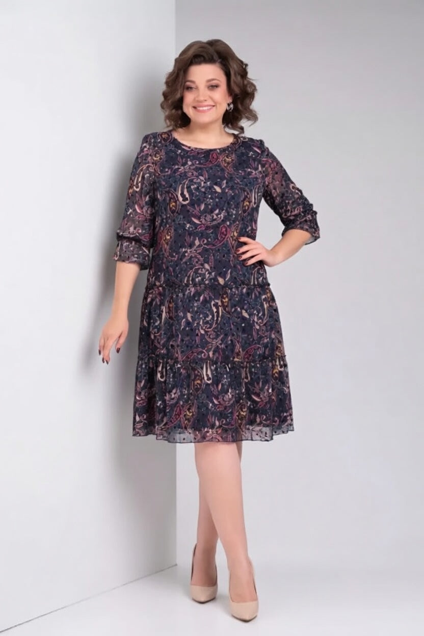 Mirella | Blomstret bohemekjole