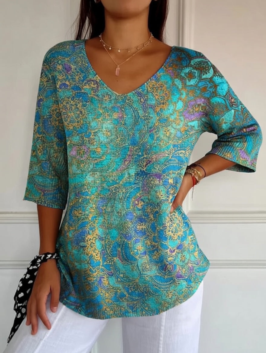 Bérénice | Bluse med elegant print