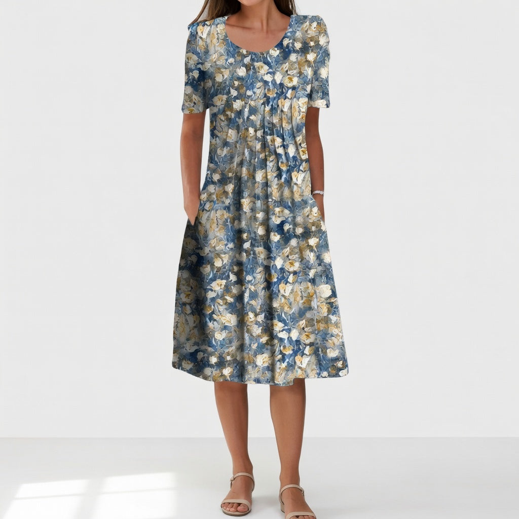 Rosélie | Blomstret bohemekjole