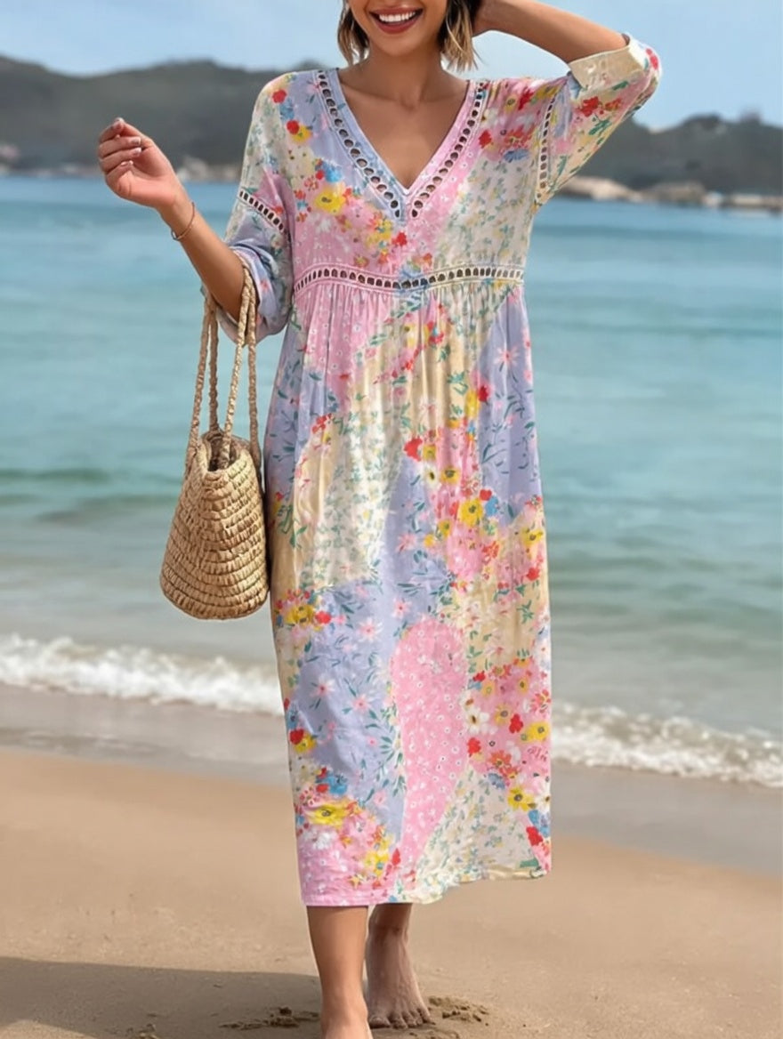 Gracieuse | Blomstret bohemekjole