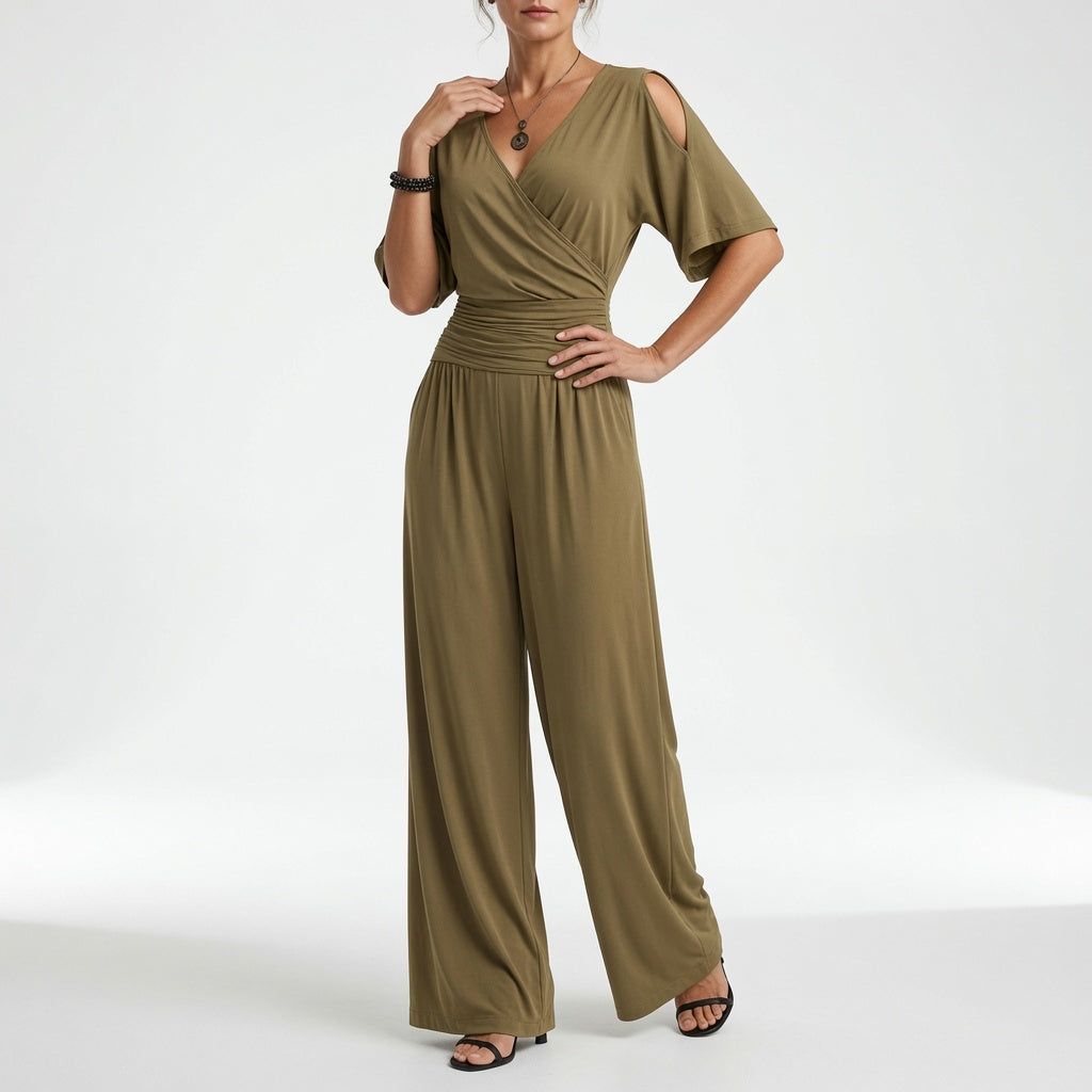 Marcelline | Slå-om-jumpsuit med markeret talje