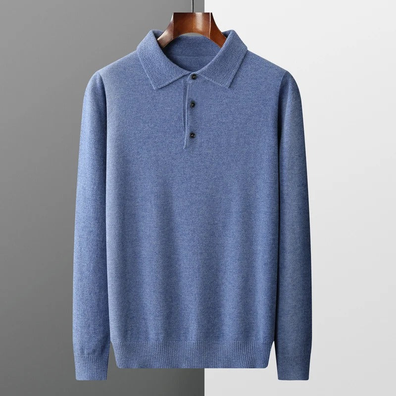 Perceval | Pullover med polokrave i kashmirlook