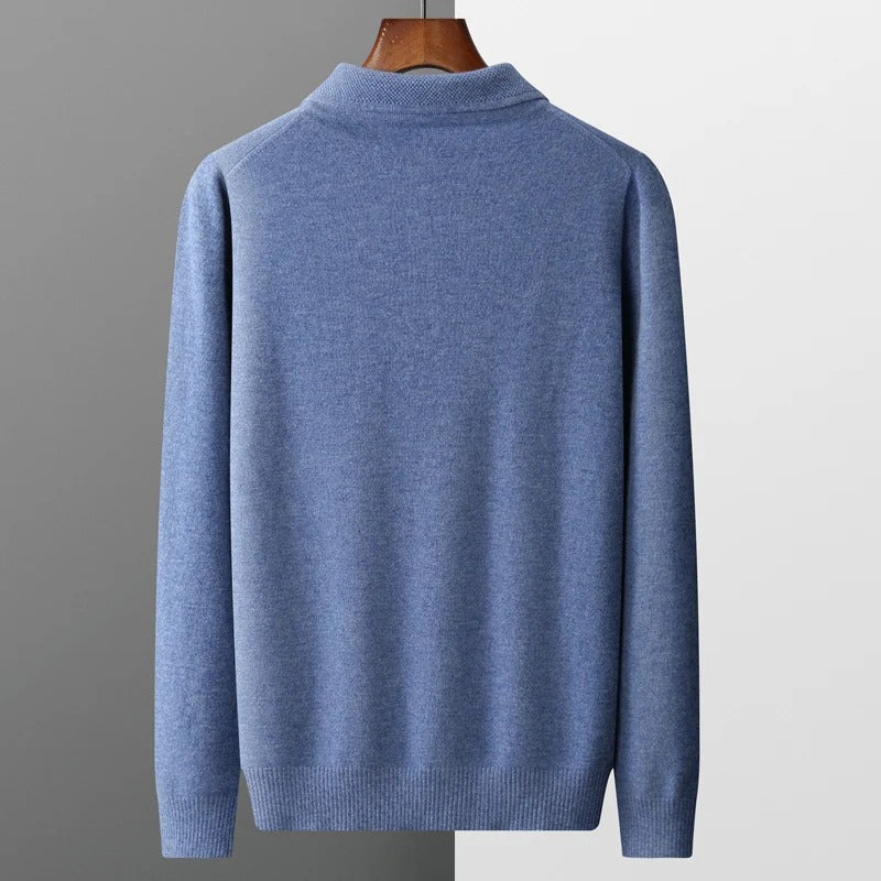 Perceval | Pullover med polokrave i kashmirlook