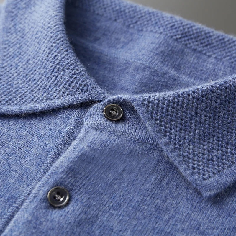 Perceval | Pullover med polokrave i kashmirlook