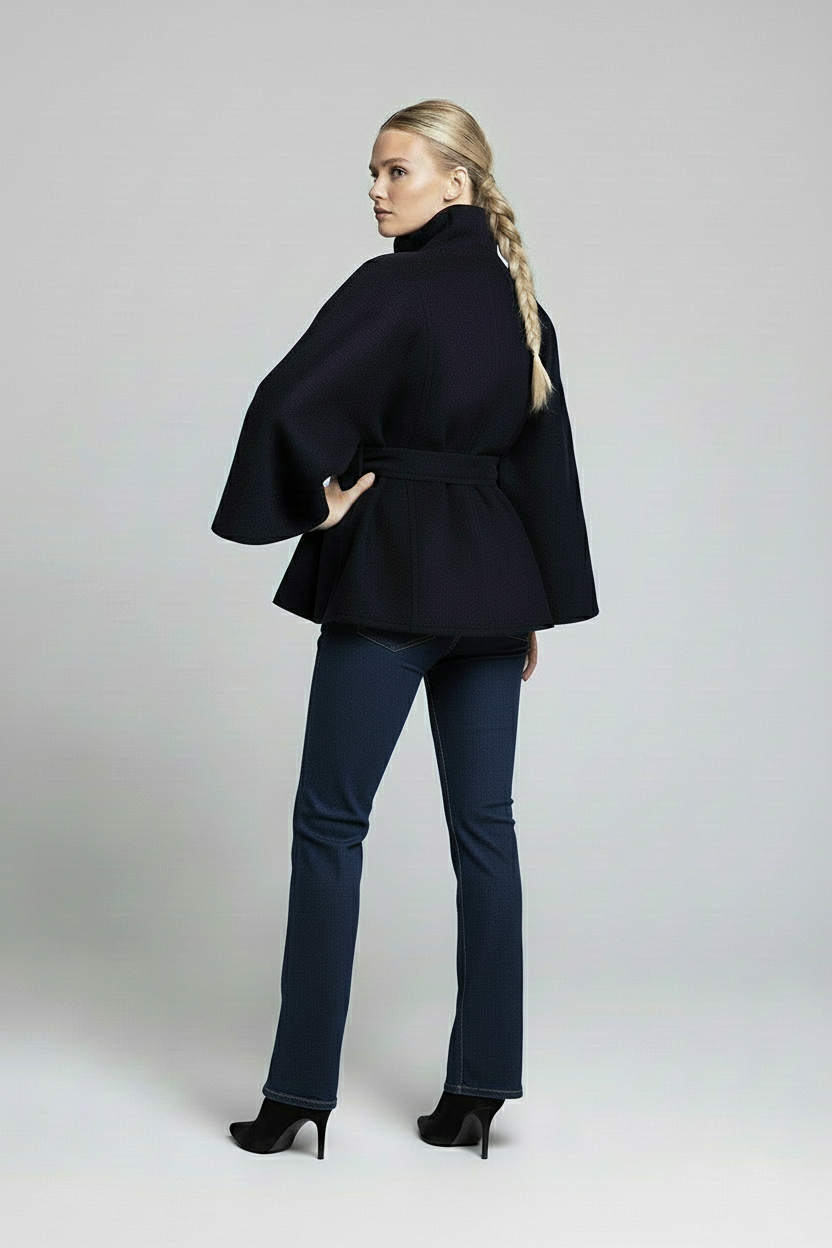 Capucine | Elegant kappefrakke med bælte