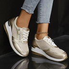 Stéphanie | Metallic-sneakers