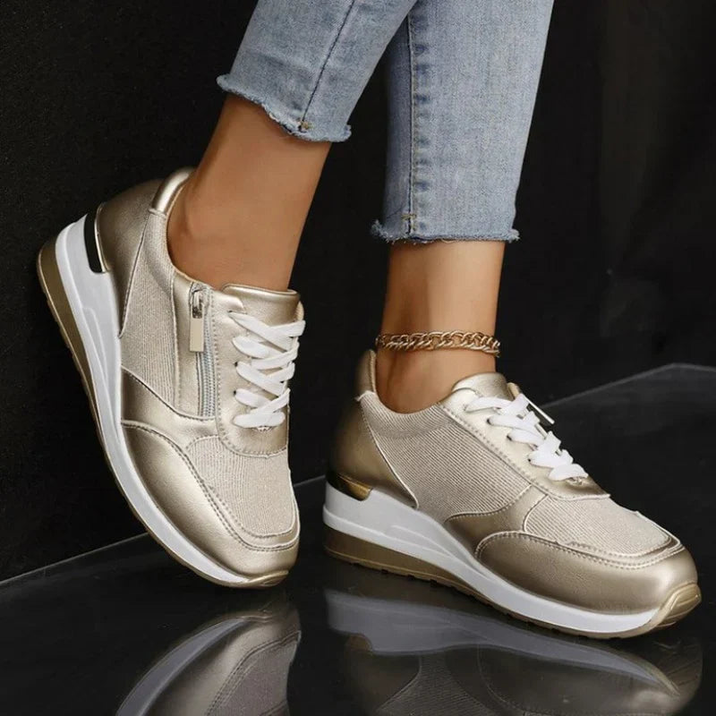 Stéphanie | Metallic-sneakers
