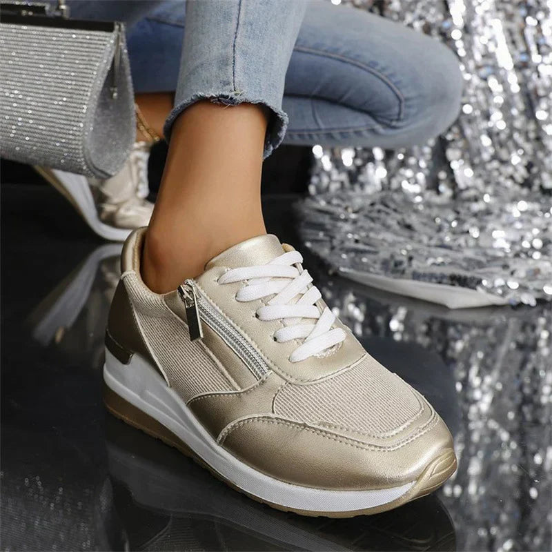 Stéphanie | Metallic-sneakers